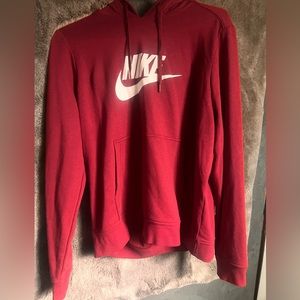 Red Nike hoddie